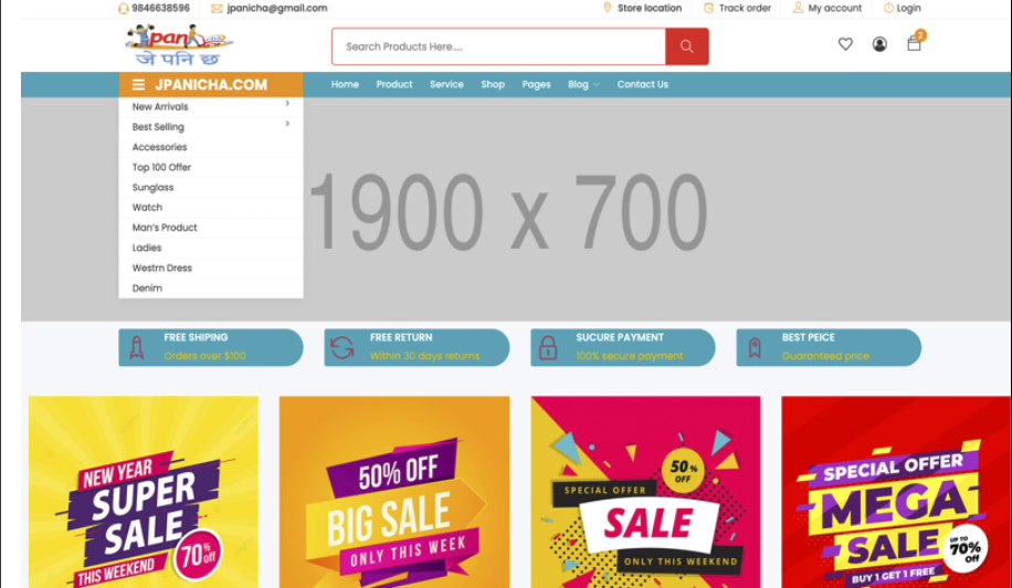Ecommerce Interface
